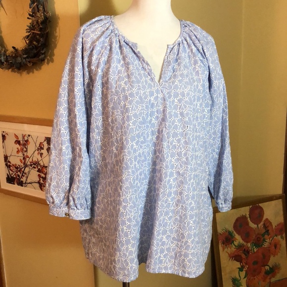 LILLY PULITZER size XLarge Gold LOGO buttons Long Tunic Floral Preppy $228 NEW - Picture 4 of 16